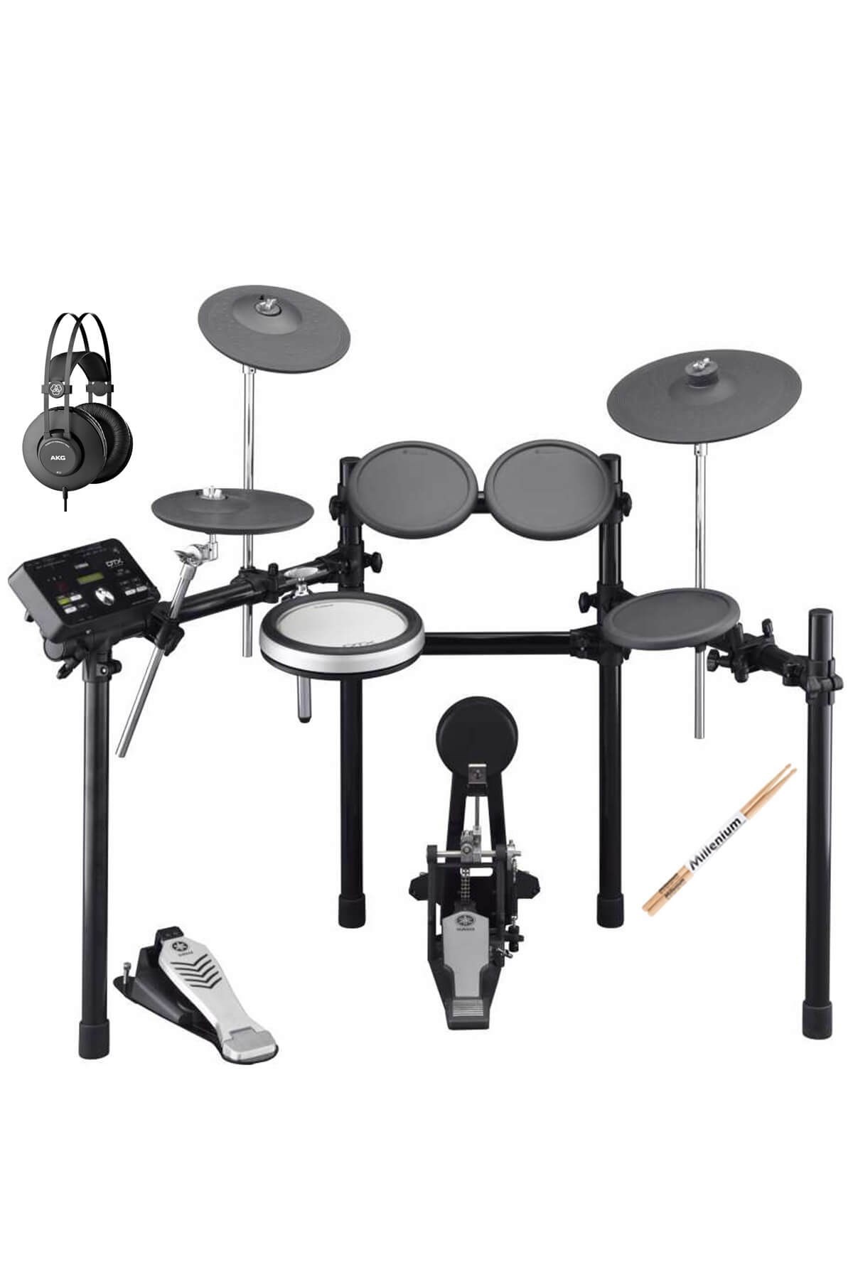 Yamaha DTX522K Dijital Elektronik Davul Bateri (Akg Kulaklık ve Baget Hediyeli)