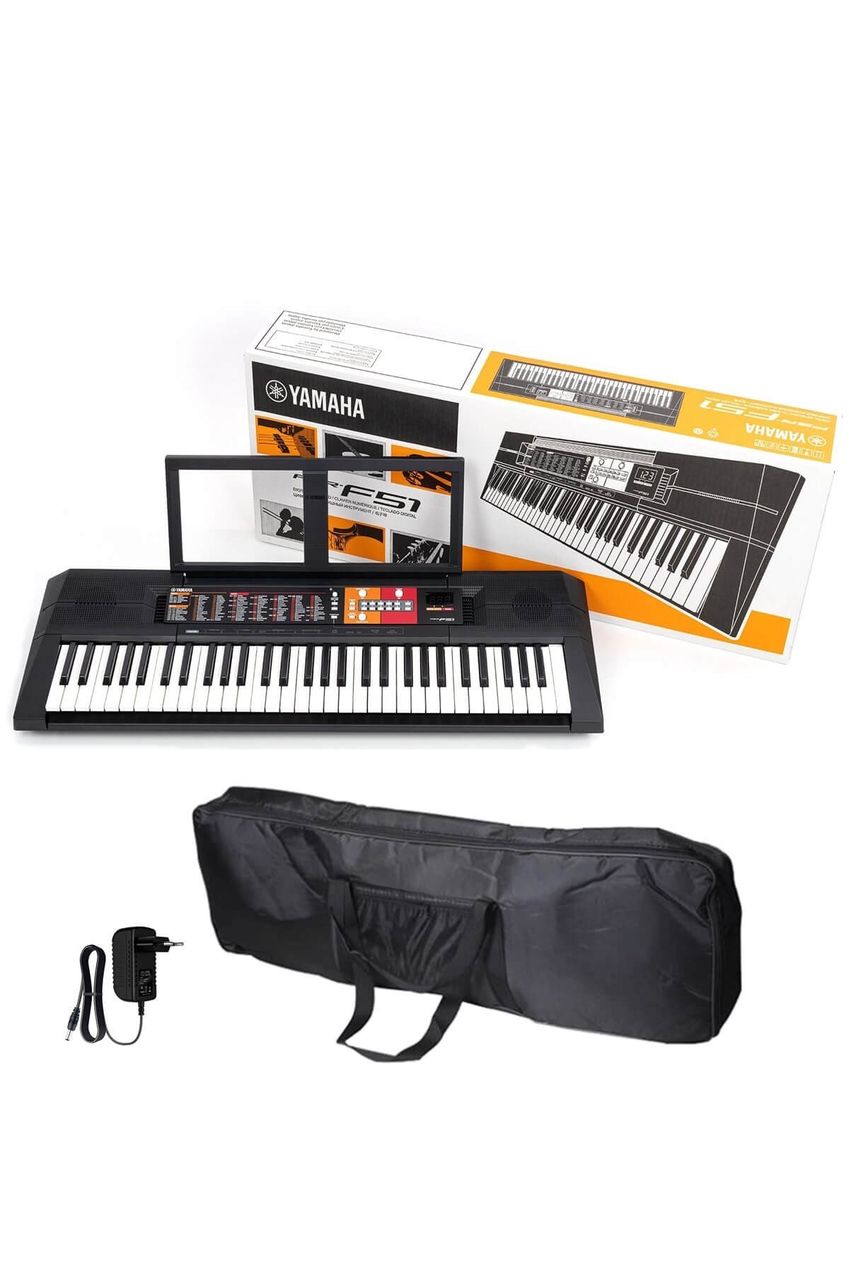 Yamaha PSR F51 Klavye Org 61 Tuşlu Profesyonel Org /Kılıf Hediye)