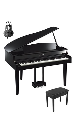 Yamaha CLP-665 WH/B Kuyruklu Piyano Akg Kulaklık + Tabure