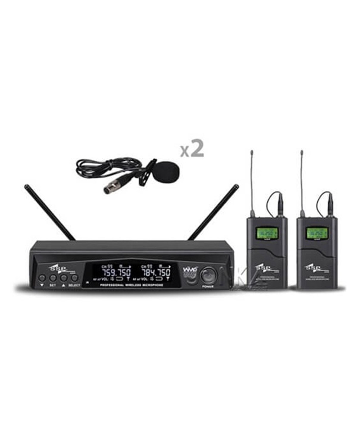 Ssp Audio WM602/LL Çift Yaka Uhf Telsiz Mikrofon