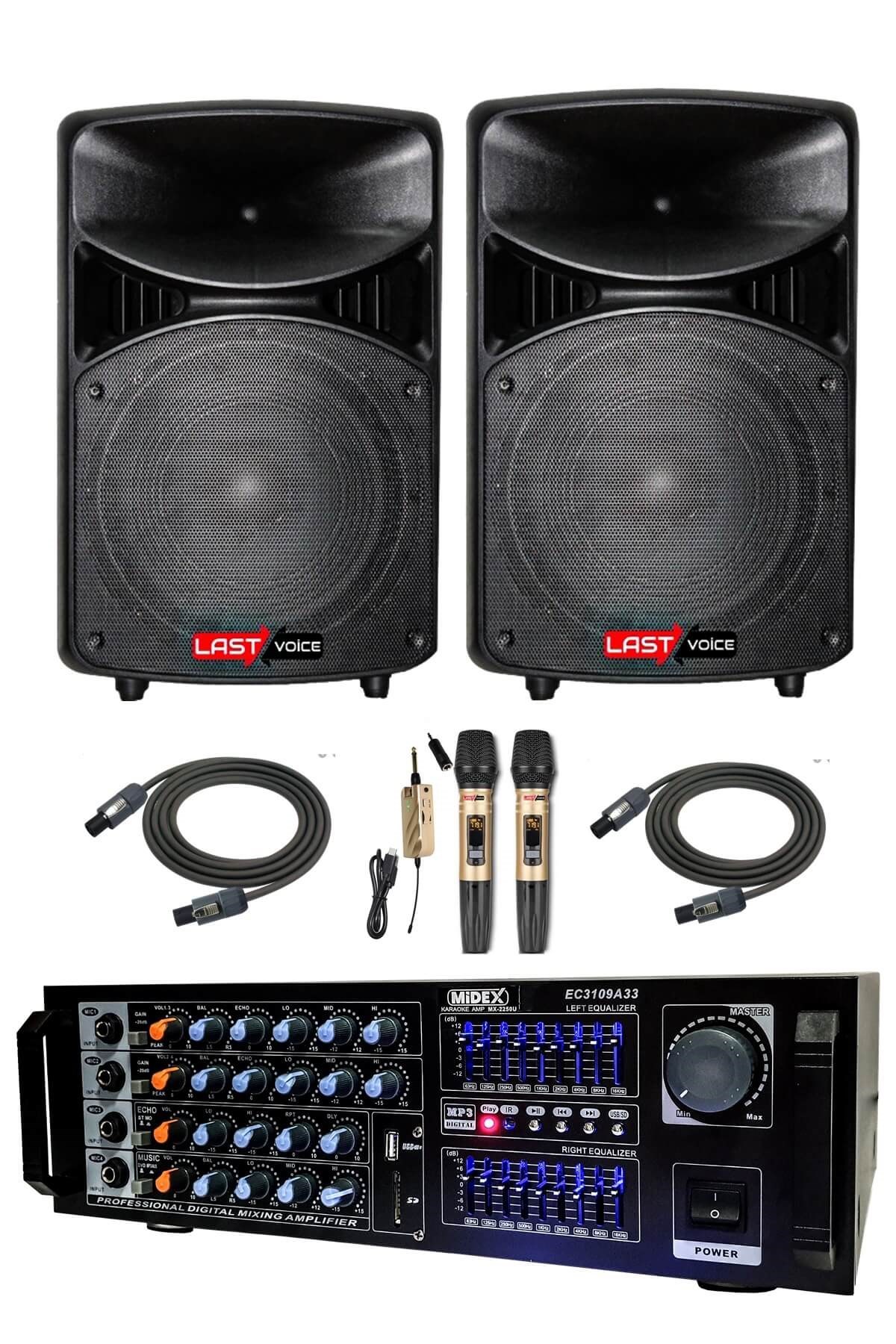 Lastvoice Omni Paket-2 Kabin Hoparlör ve Mikser Anfi Ses Sistemi