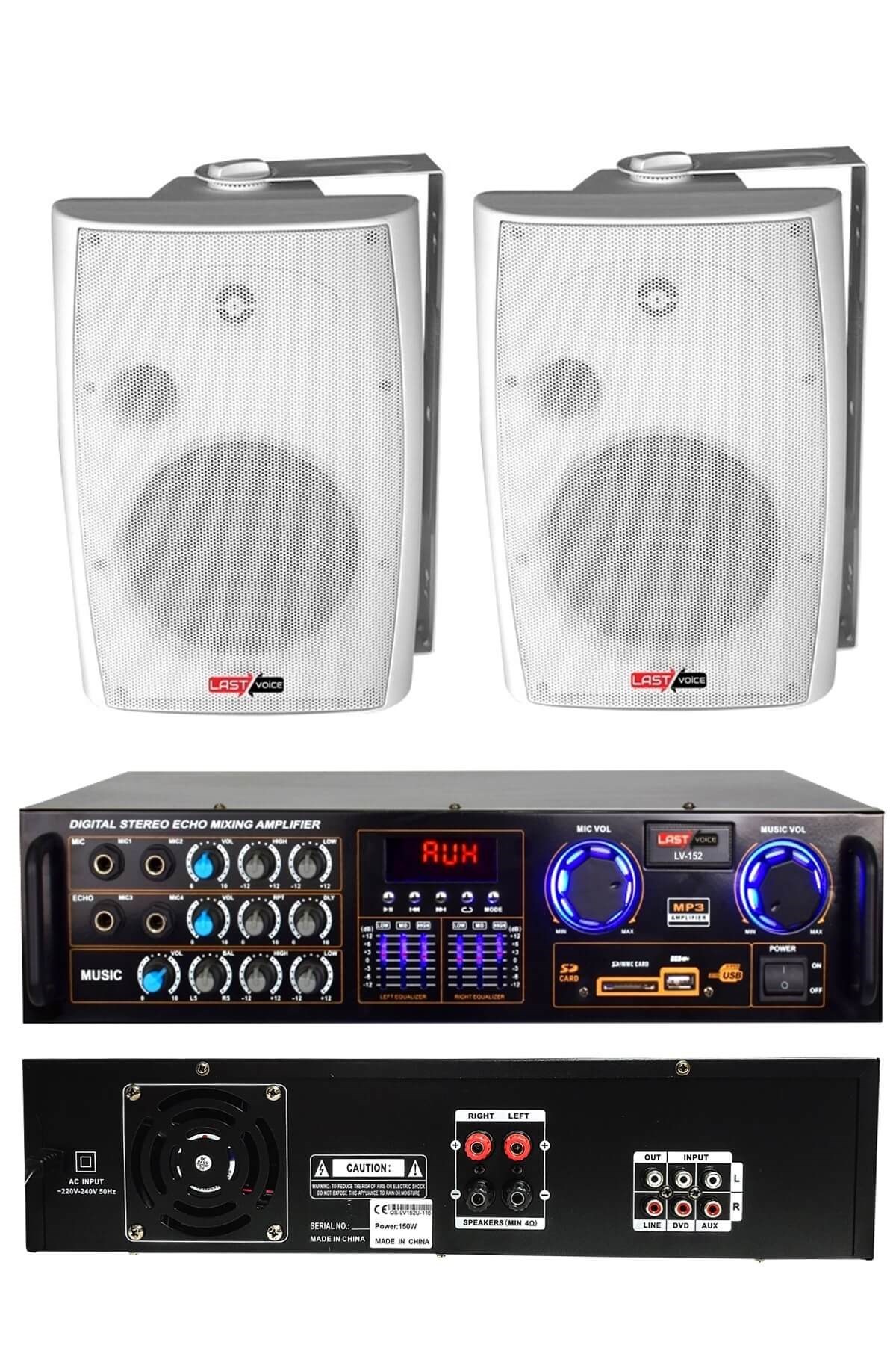 Lastvoice Trend Paket-1 Duvar Hoparlör ve Mikser Anfi Paketi (1 MİKSER 2 HOPARLÖR)