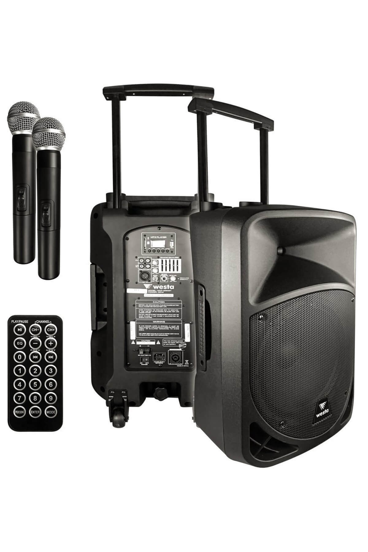 Westa Wap-12502T - Seyyar Portatif Ses Sistemi EL+EL