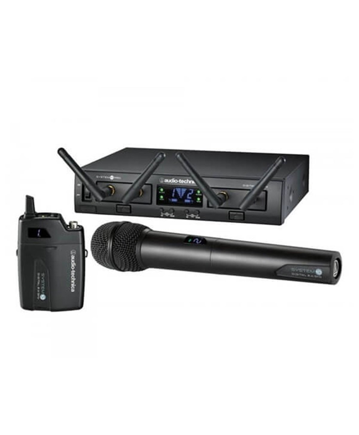 Audio Technica ATW-1312 Çift Kanallı Dijital Belped Mikrofon Sistemi (belped+el mikrofonu)