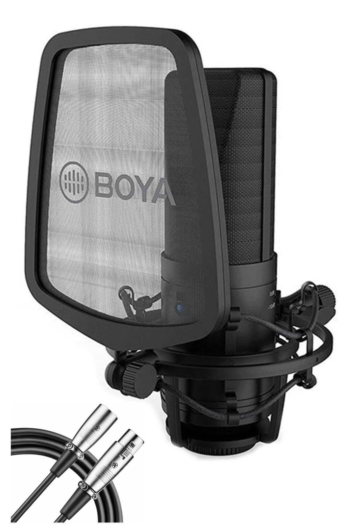 Boya BY-M1000 Youtuber Condenser Stüdyo Mikrofonu Seti (Kablo Shock Mount Filtre )