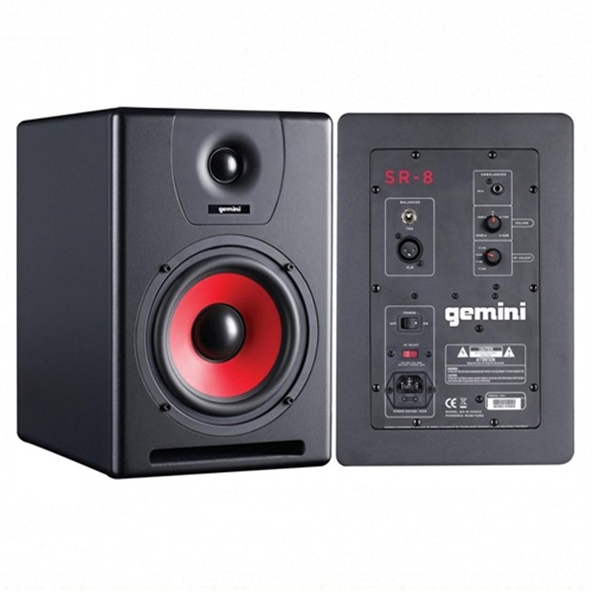 Gemini SR-8 Aktif Stüdyo Monitörü (Çift)