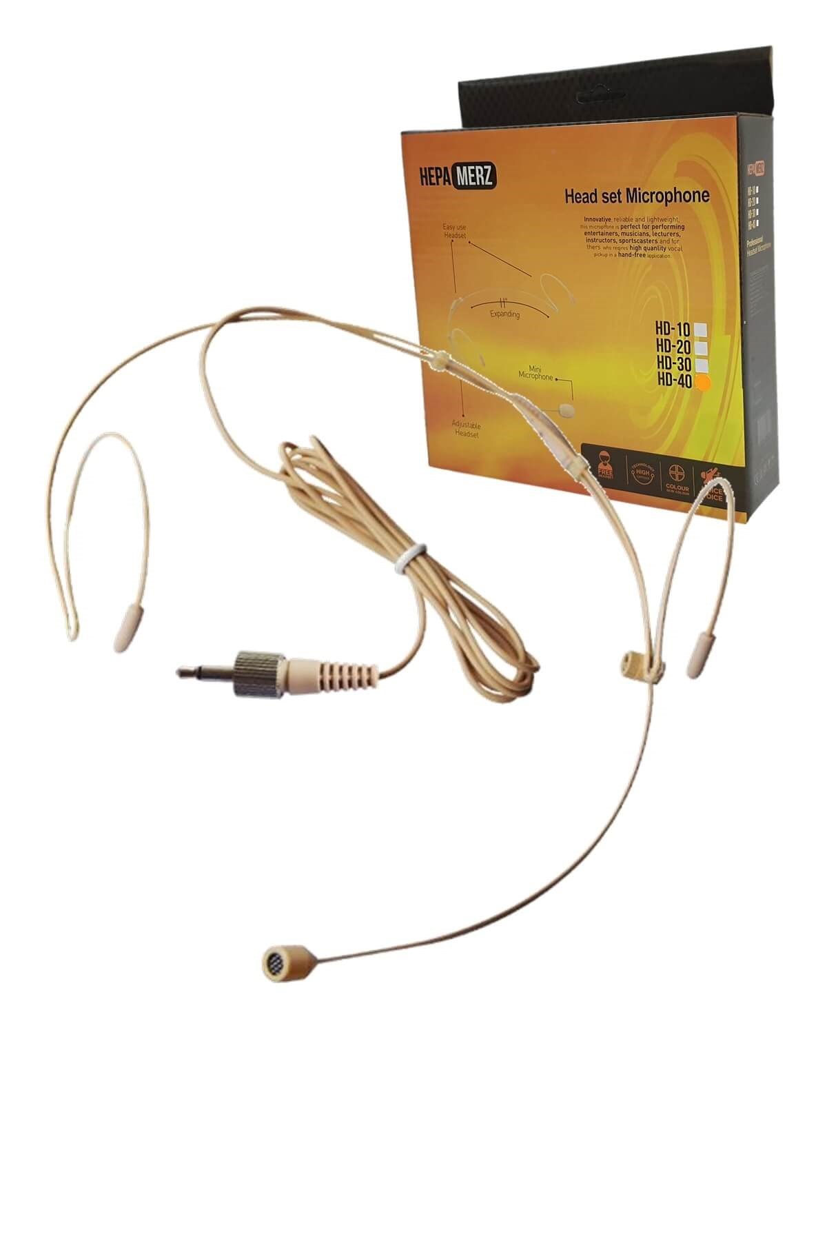 Hepa Merz HD20 Headset Kafa Mikrofon (3.5 mm Dıştan Vidalı Bel Pedleri İle Uyumlu)
