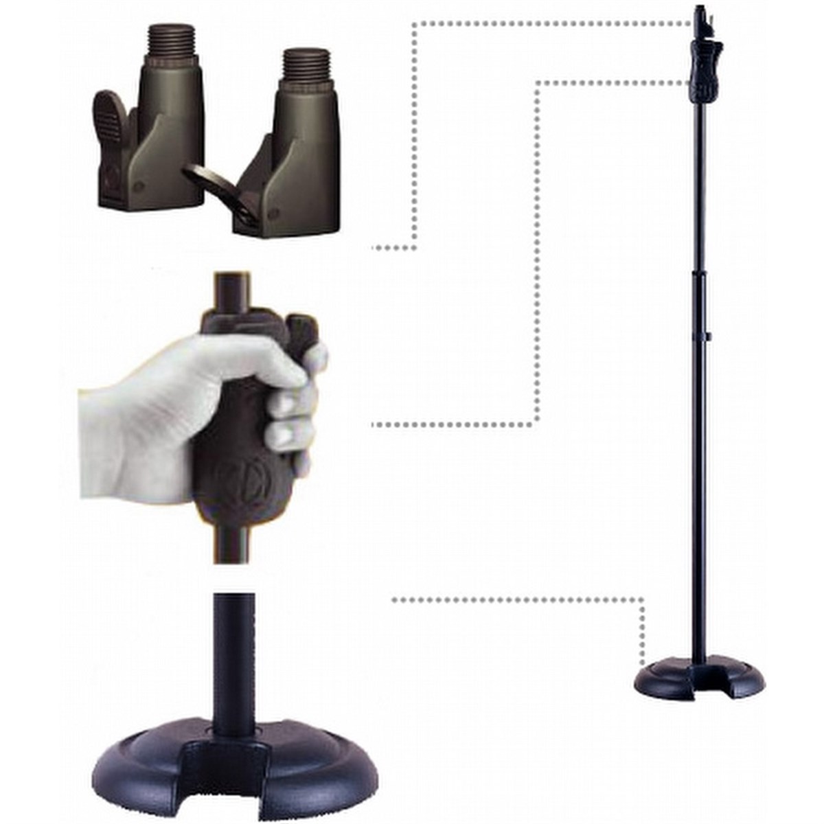 Hercules MS-201B - Solist Boy Mikrofon Standı