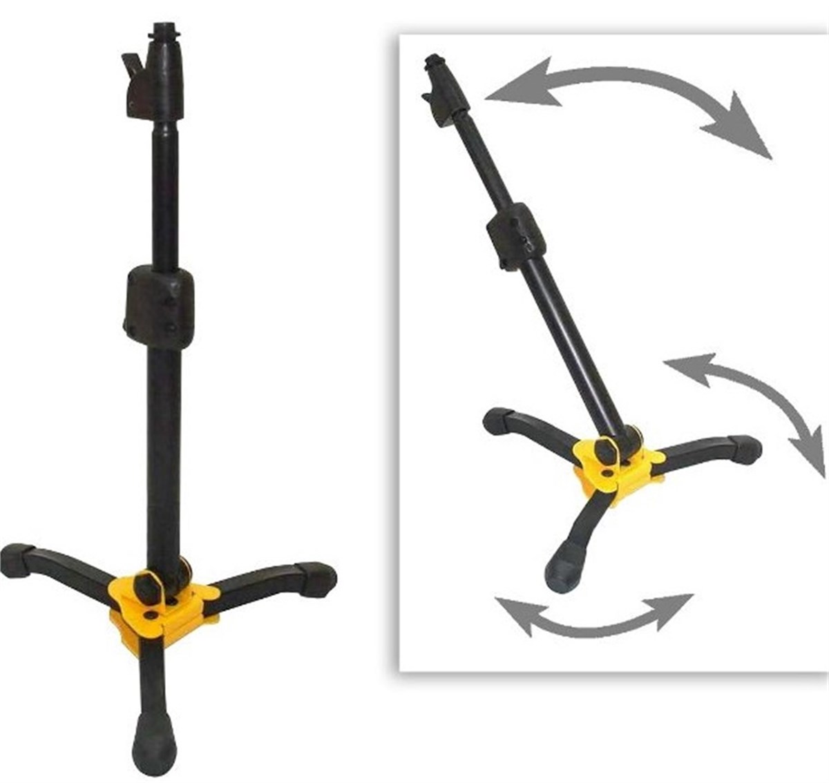 Hercules MS300B - Açı Ayarlı Kısa Mikrofon Standı