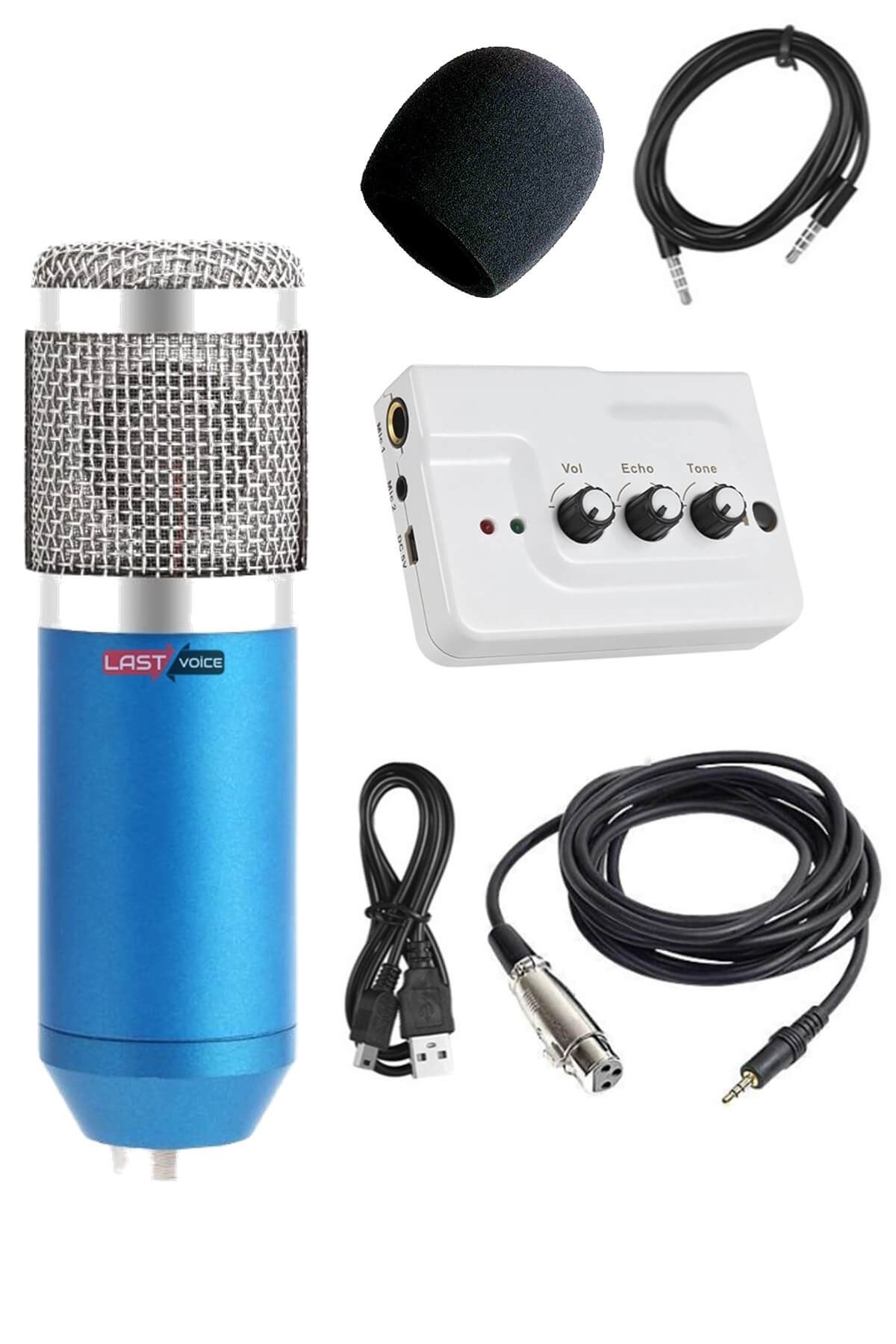 Lastvoice BM800 Blue Mobil Telefon Mikrofonu Seti