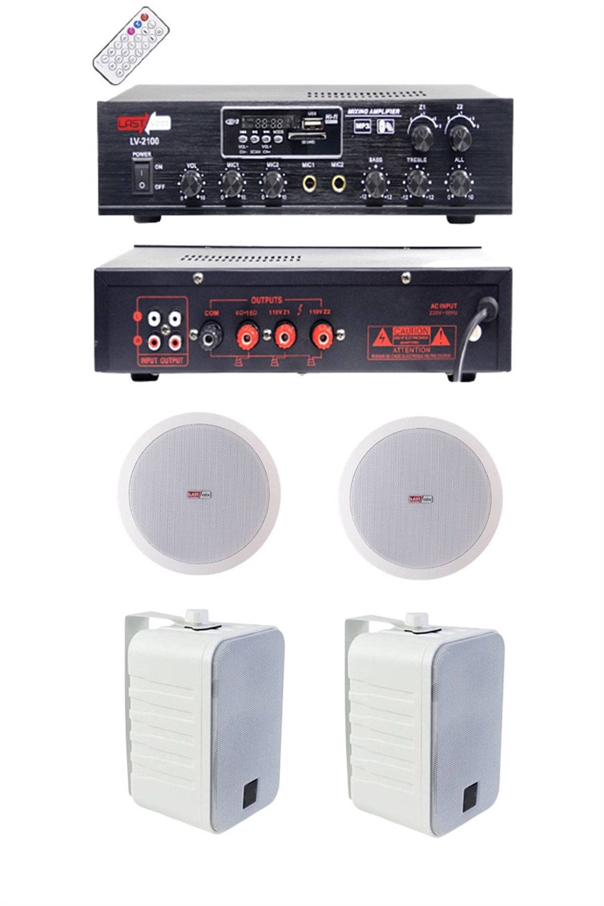 Lastvoice Duvar ve Tavan Anfi Hoparlör Paket-1