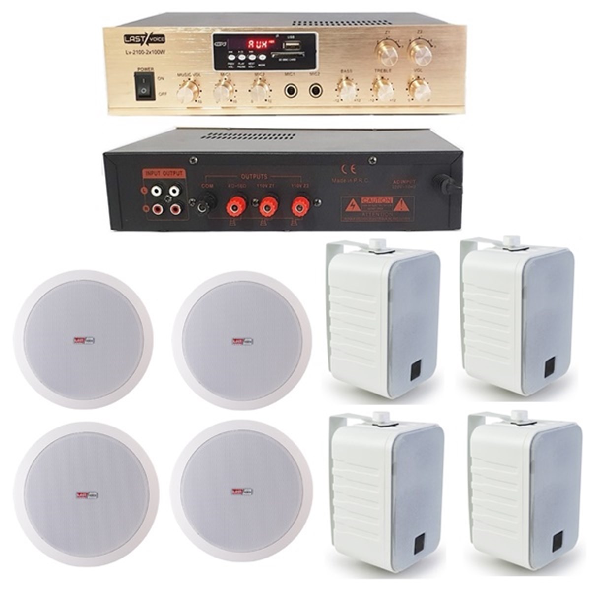 Lastvoice Duvar ve Tavan Anfi Hoparlör Paketi-3