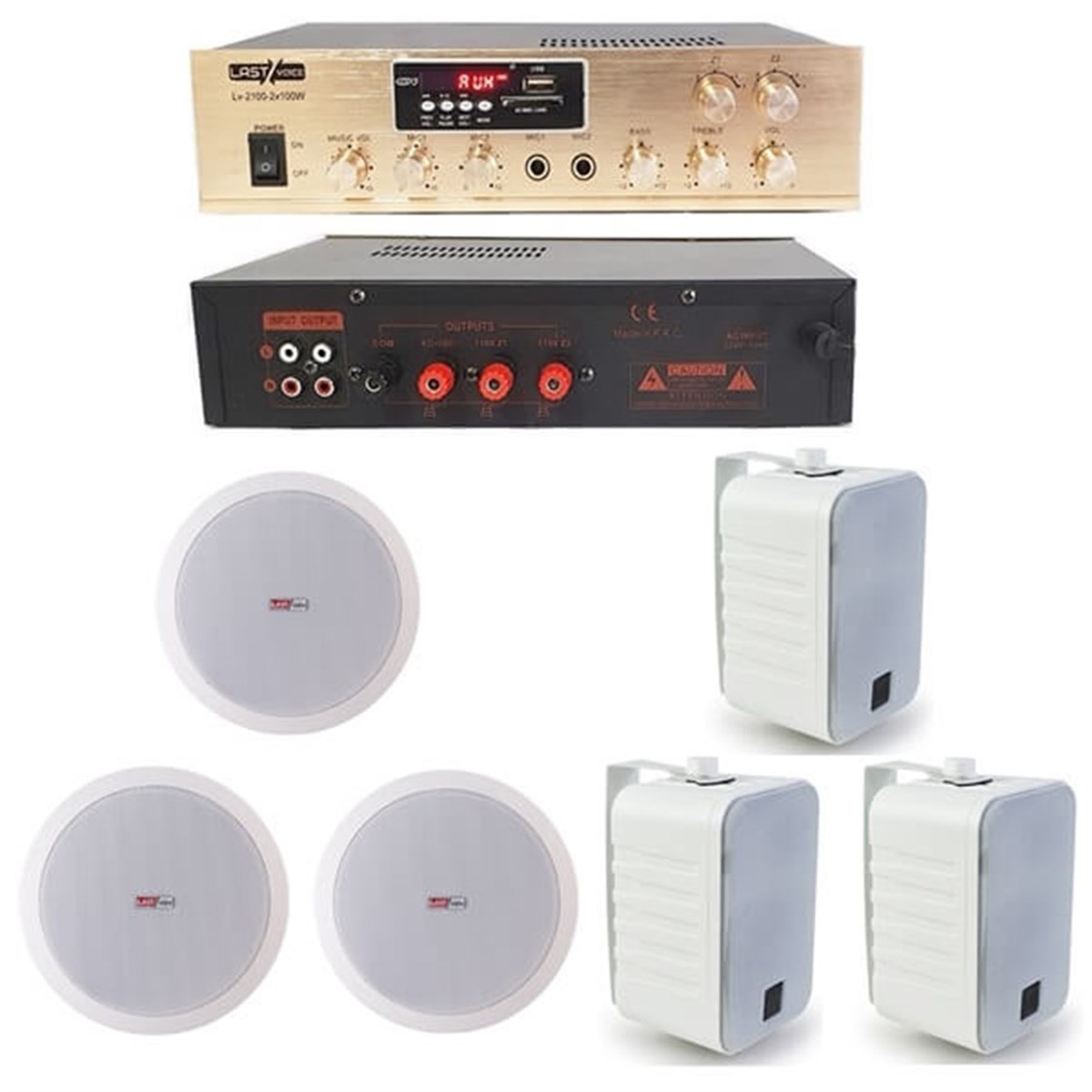 Lastvoice Duvar ve Tavan Anfi Hoparlör Paketi-2