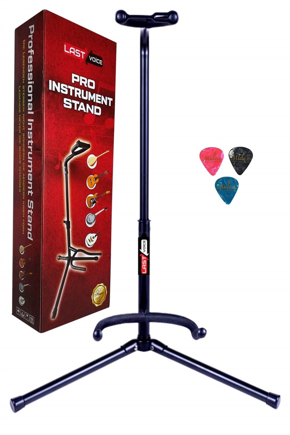 Lastvoice Gtr-01 Portatif Demonte Gitar Standı Sehpası ( Pena Hediye )