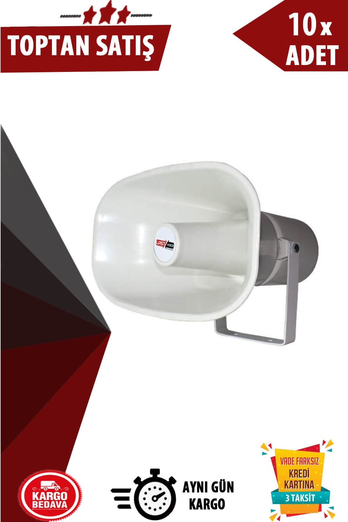 Lastvoice Lh-100 - 100 Watt Açık Alan Harici Horn Hoparlör 10lu Paket (Toptan Alışveriş)