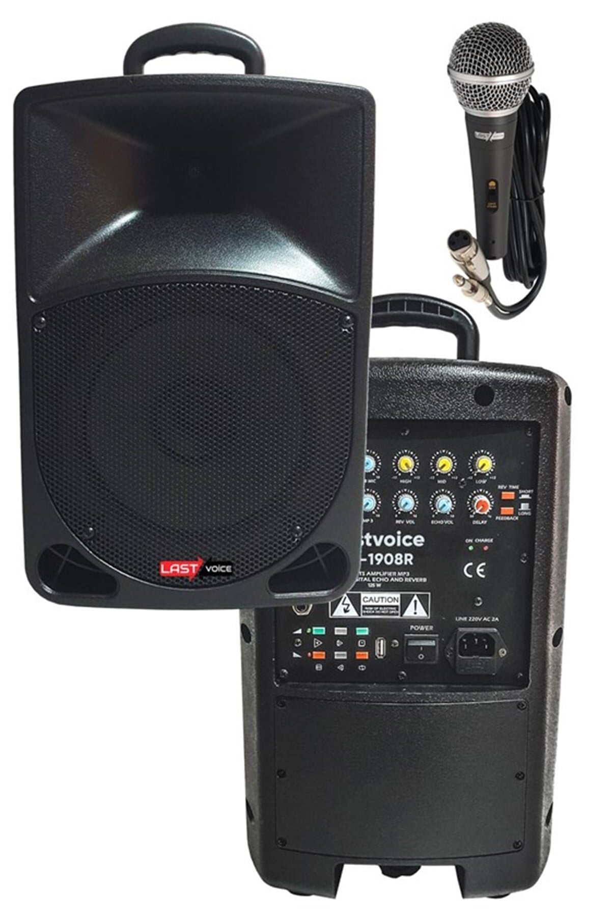 Lastvoice Ls-1908RT Taşınabilir Şarjlı Hoparlör Ses Sistemi 125 Watt