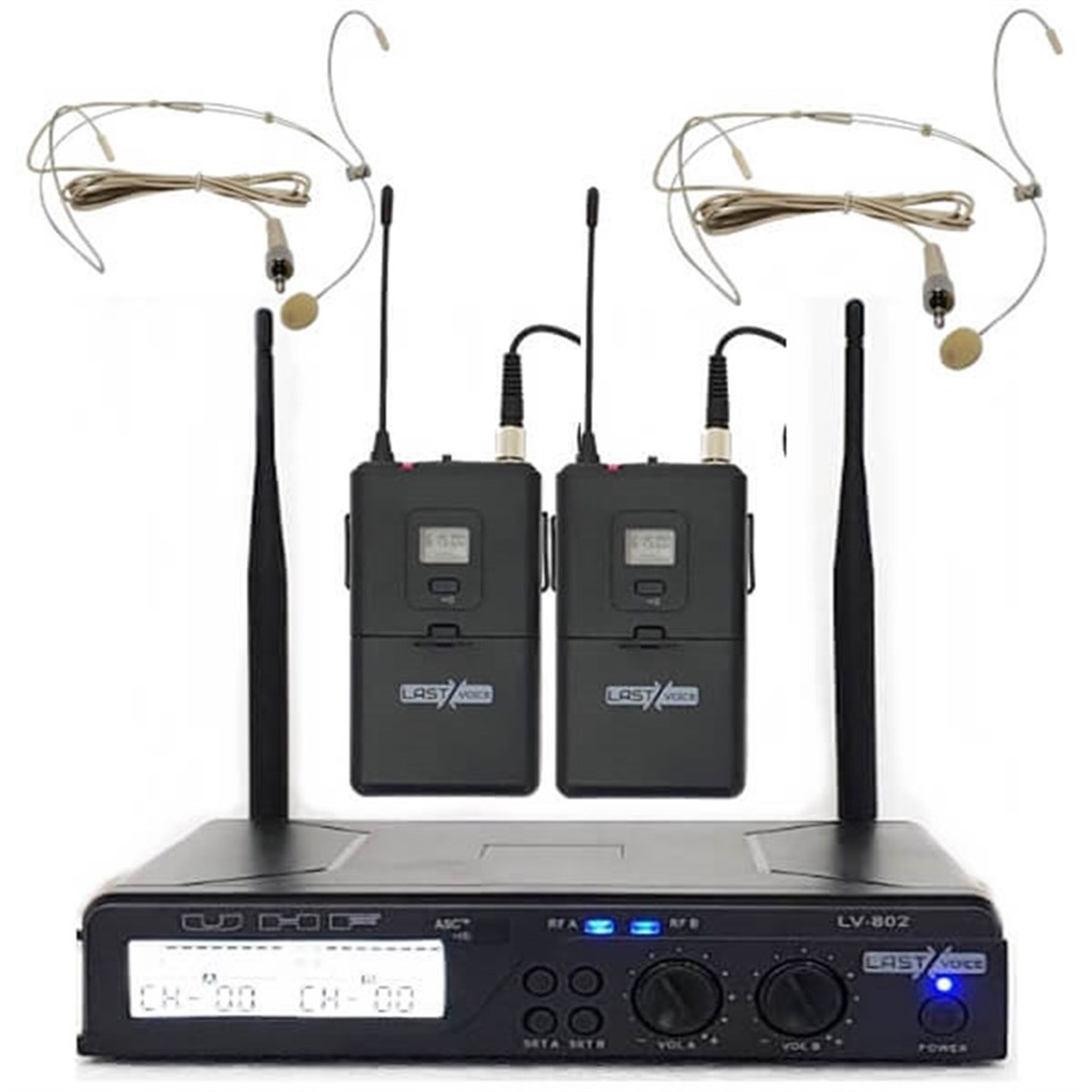Lastvoice Lv-802H Dijital Telsiz Kablosuz Headset Kulaklık Mikrofon