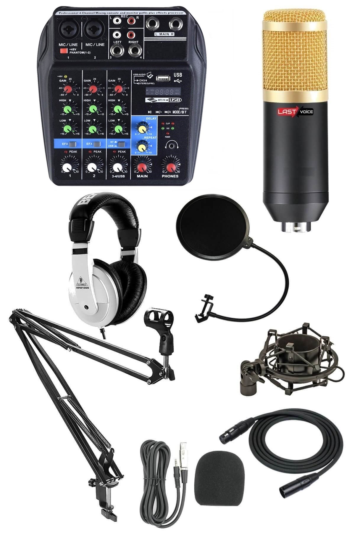 Lastvoice Mix Paket-2 Stüdyo Youtuber Kayıt Ekipman Seti