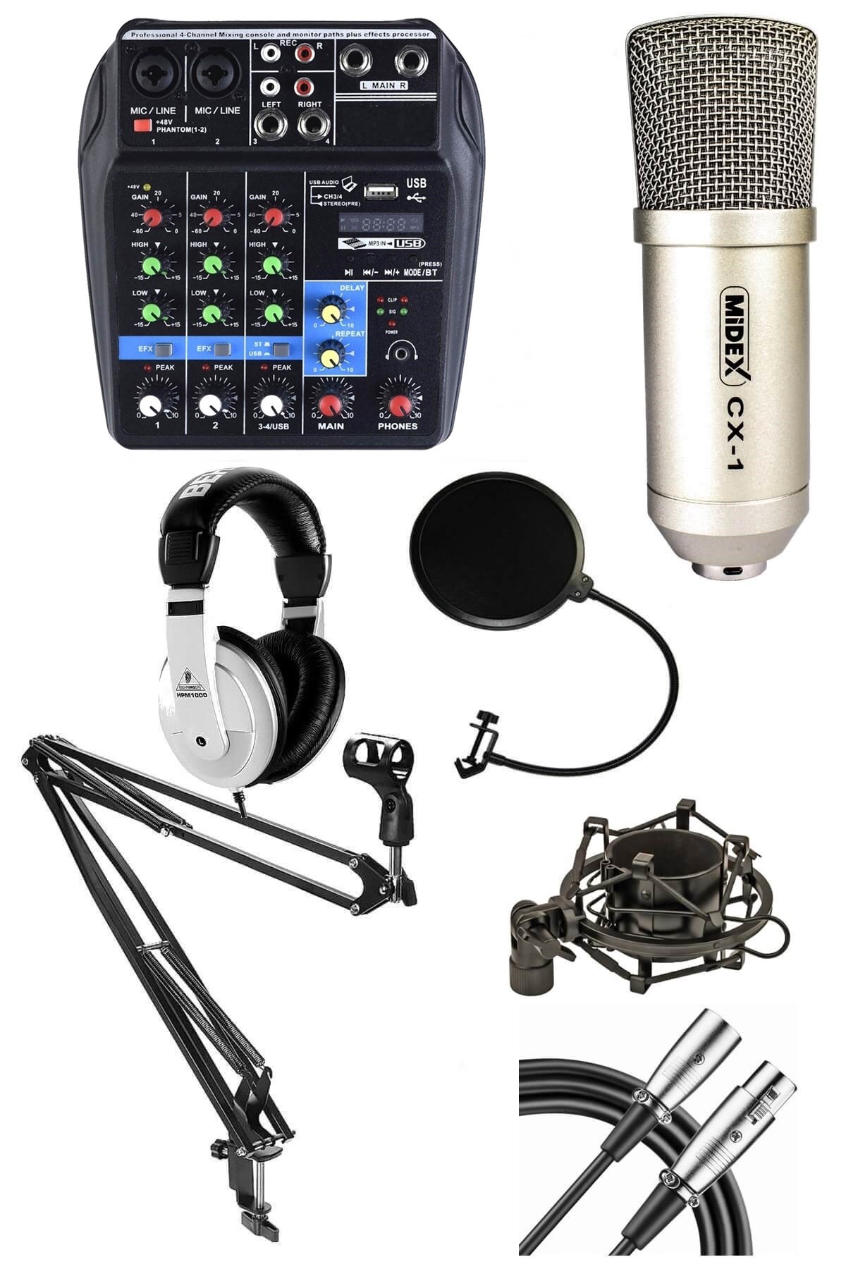Lastvoice Mix Paket-3 Stüdyo Youtuber Kayıt Ekipman Seti
