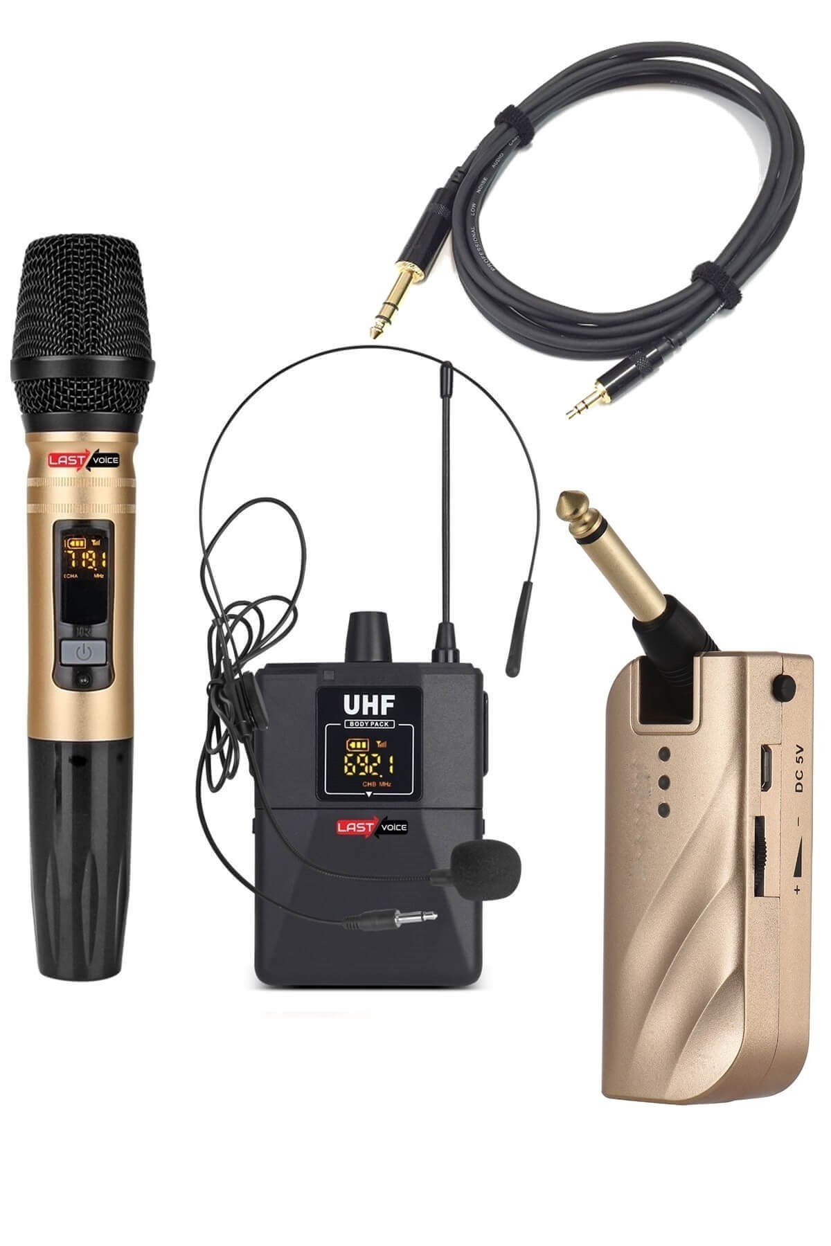 Lastvoice Tx-101XE Kablosuz 1 Enstrüman + 1 EL Mikrofonu Sahne Seti
