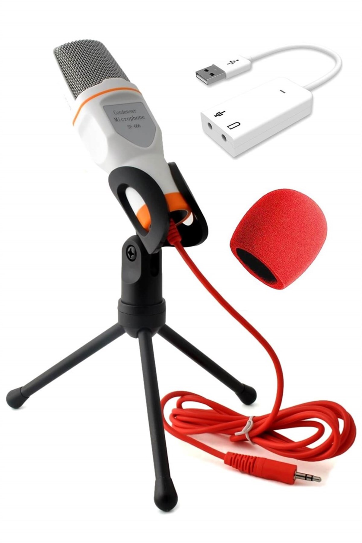 Midex CX-20378W SF666 Condenser PC Bilgisayar Youtuber Twitch Mikrofonu