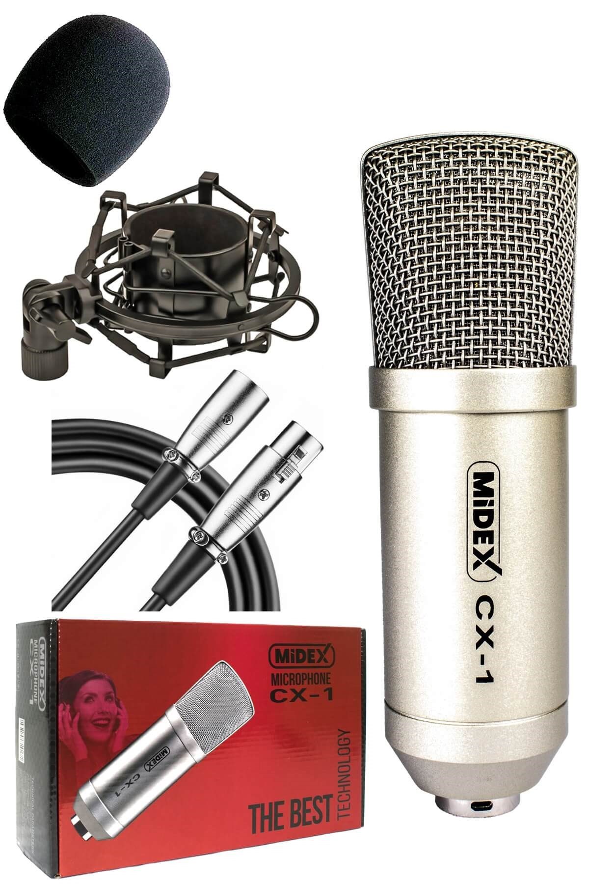 Midex CX1 Profesyonel Üst Seviye Condenser Stüdyo Mikrofonu