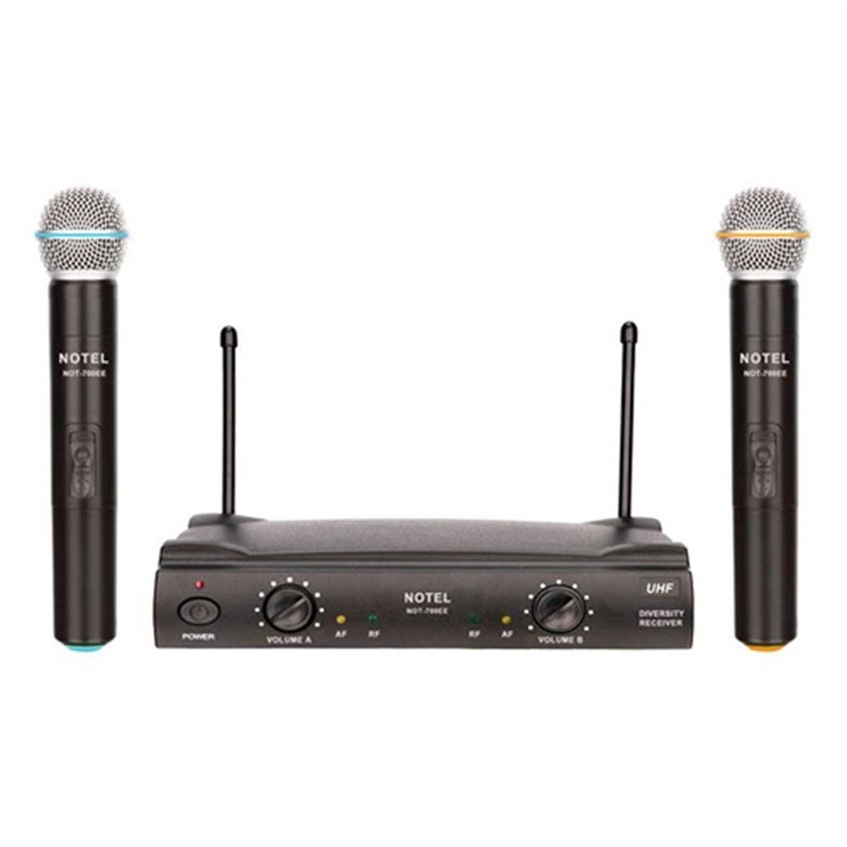 Notel Not 700EE Telsiz Kablosuz Mikrofon Uhf Band Çift EL