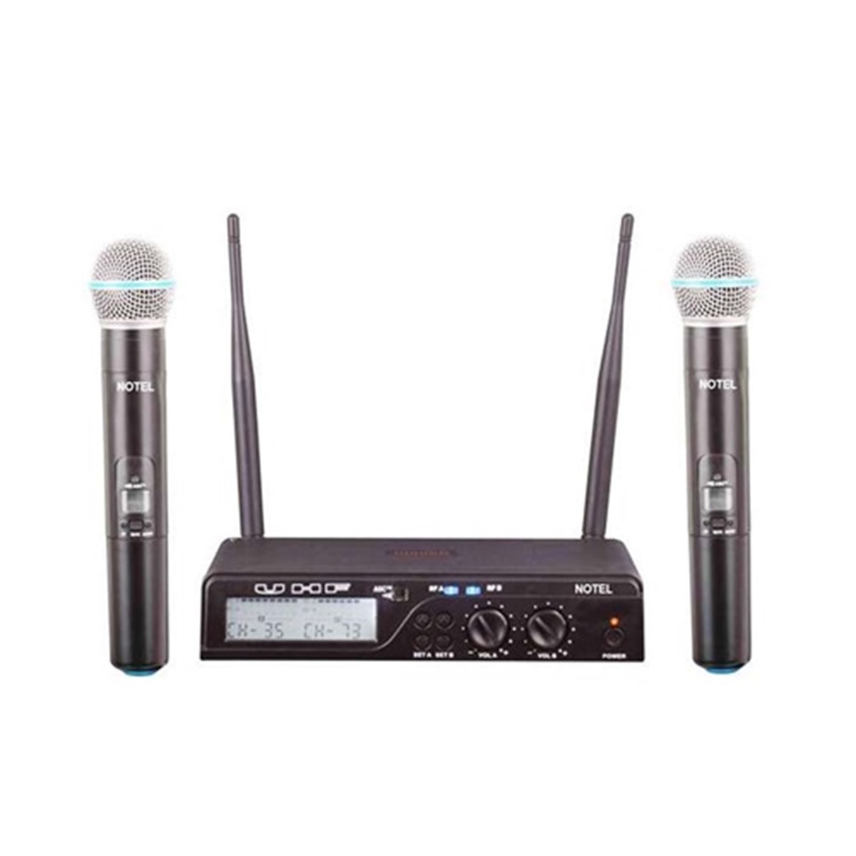 Notel Not 800EE Çiftli EL Tipi Uhf Telsiz Kablosuz Mikrofon