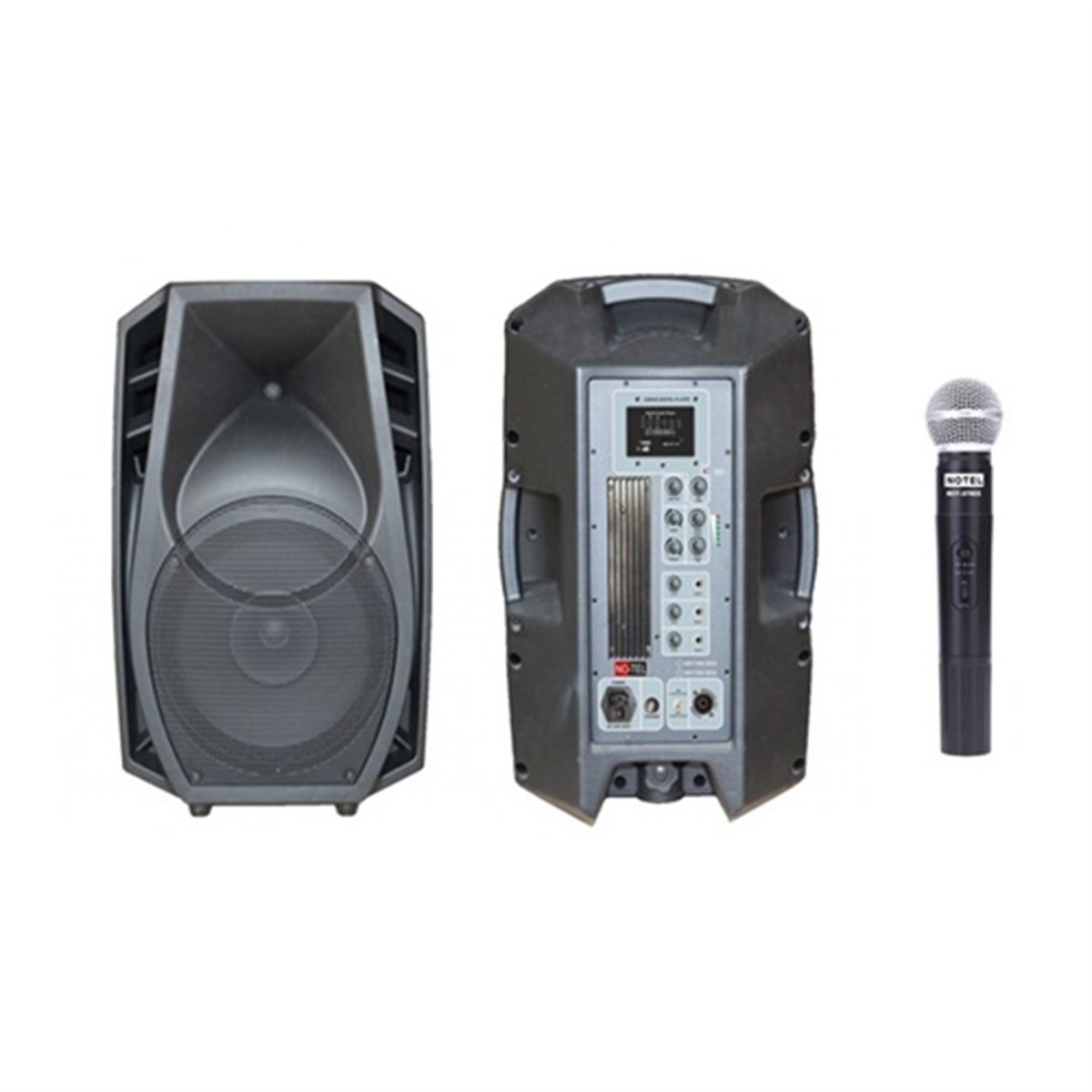 Notel Not PKH 381AE Aktif Hoparlör Telsiz Mikrofonlu 15'' 400W