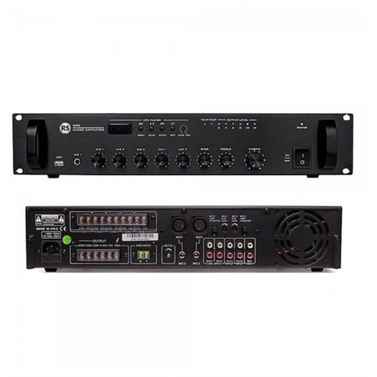 Rs Audio DPA-300 USB 5 Giriş 100V Anfili Mikser 300 Watt