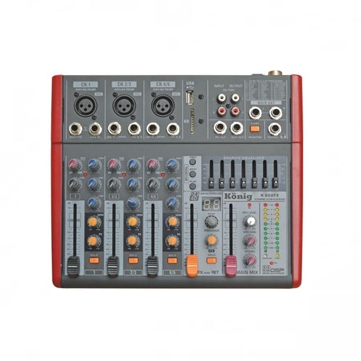 Ssp 502Fx - 5 Kanal Efektli Stüdyo Deck Mikser