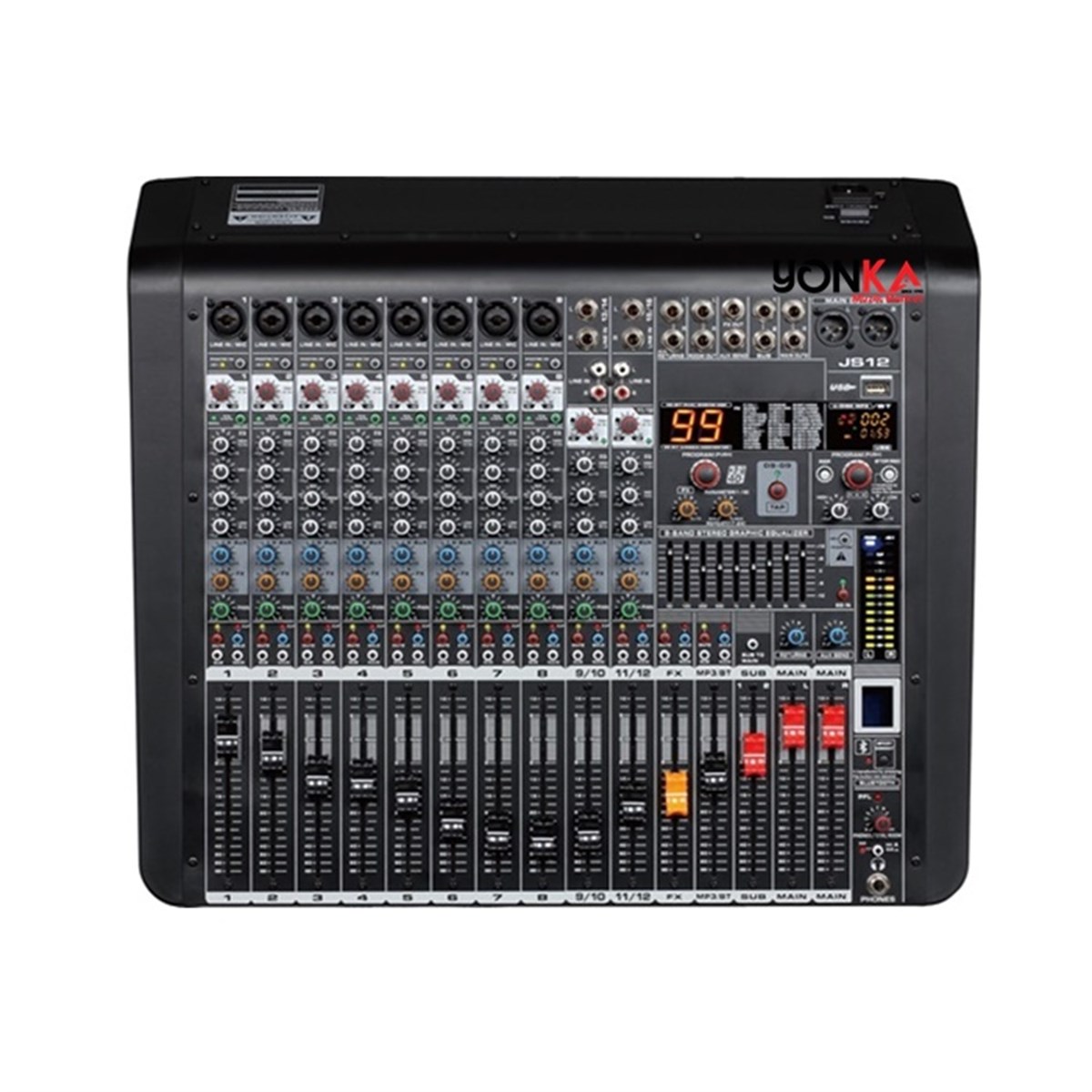 Ssp Audio Fx 12L Mikser - 12 Kanal 99 Dsp Efekt Usb / Mp3