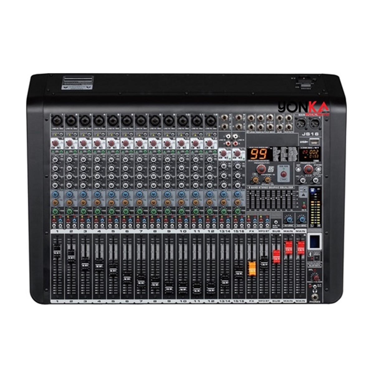 Ssp Audio Fx 16L Mikser - 16 Kanal 99 Dsp Efekt Usb / Mp3