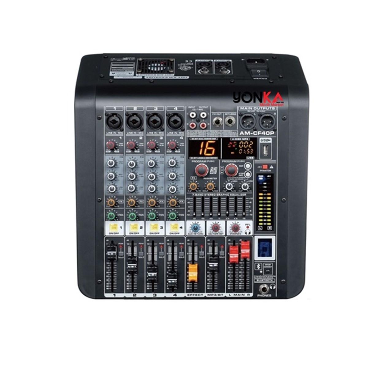 Ssp Audio Pm 254 Amfili Power Mikser 2x170 Watt 8 Kanal
