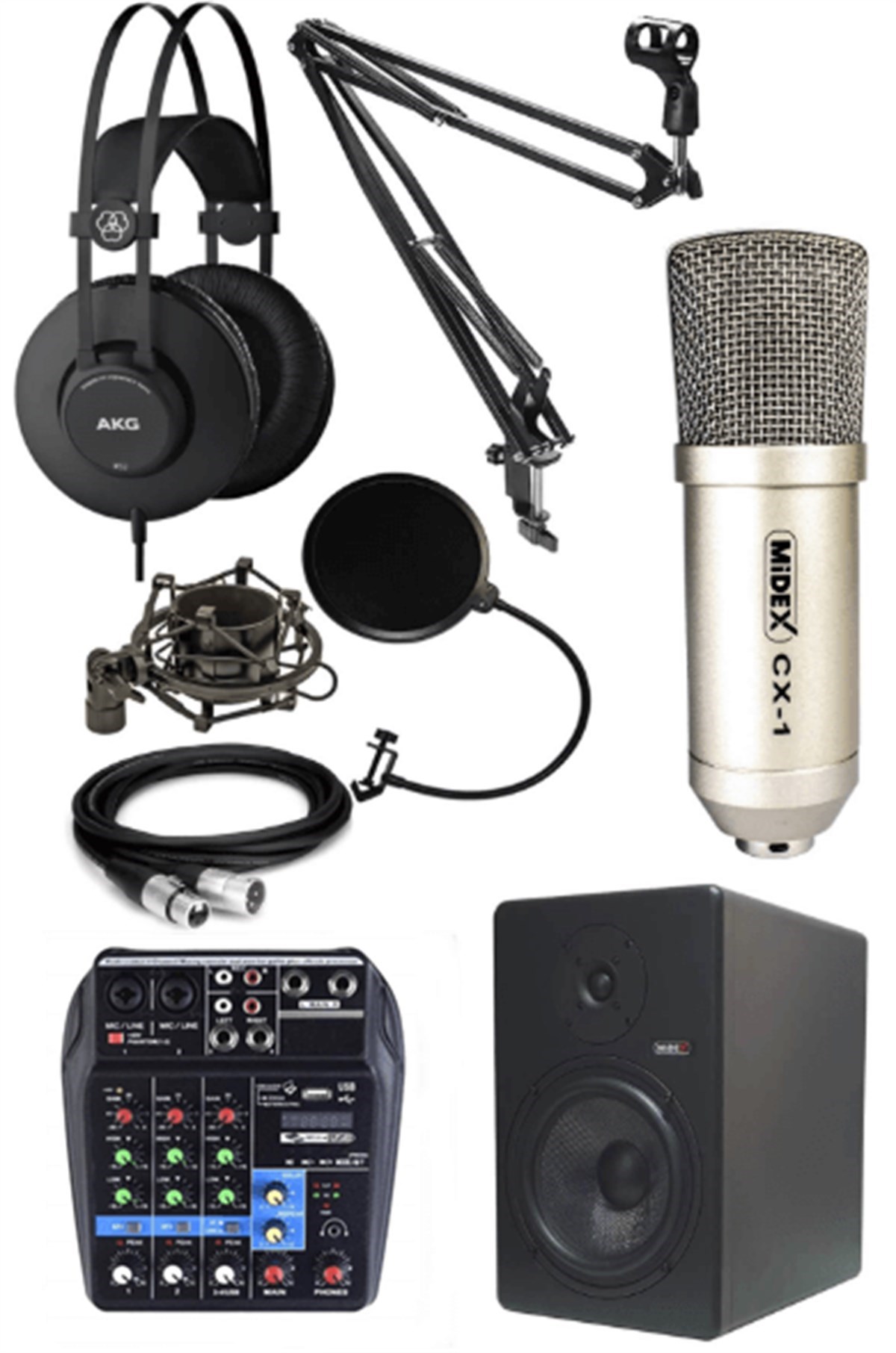 Studio Ses Kayıt Ekipman Seti Silver Paket-2 en ucuz fiyatları