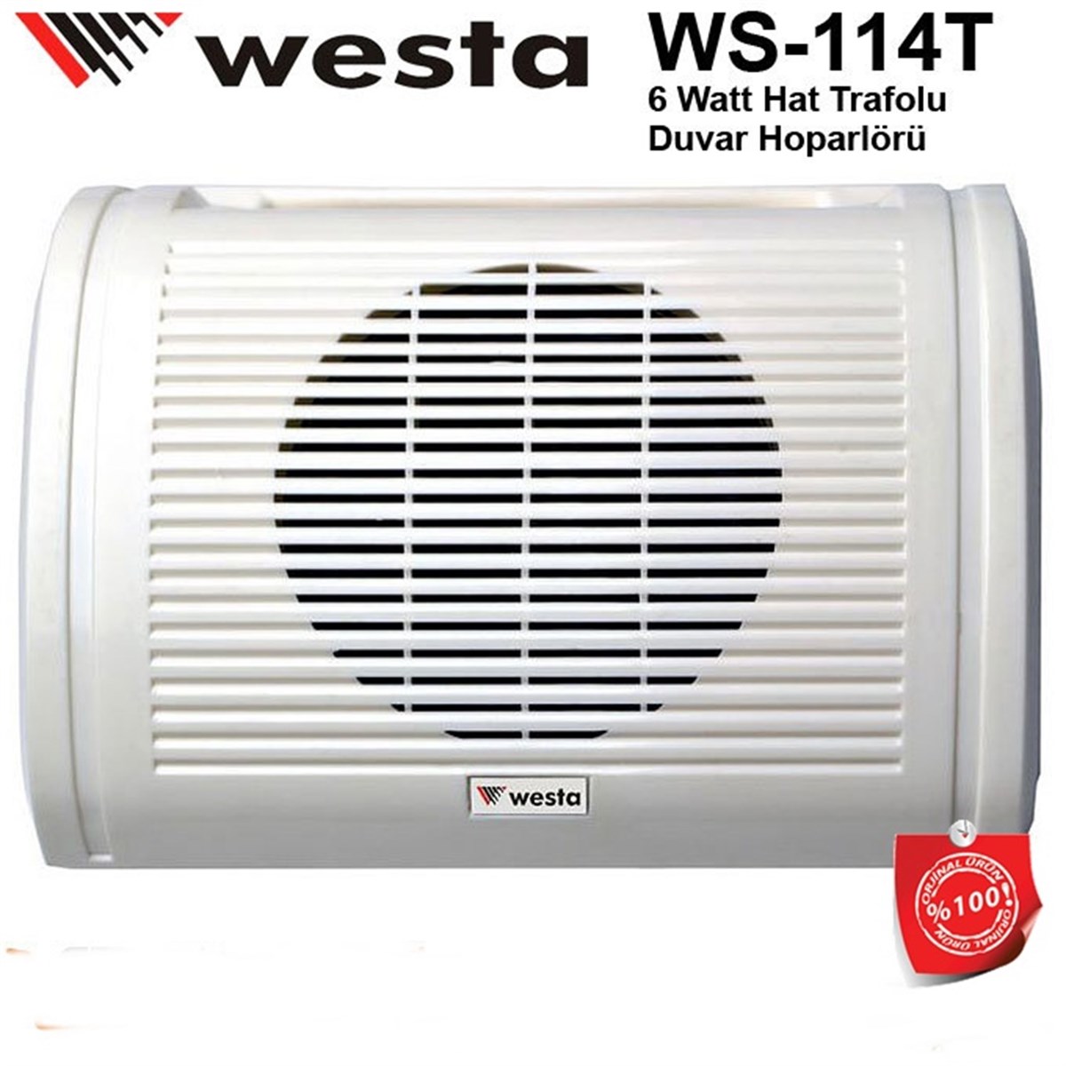 Westa Ws-114T Duvar Tipi Sütun Hoparlör 13 cm 6W / 100V