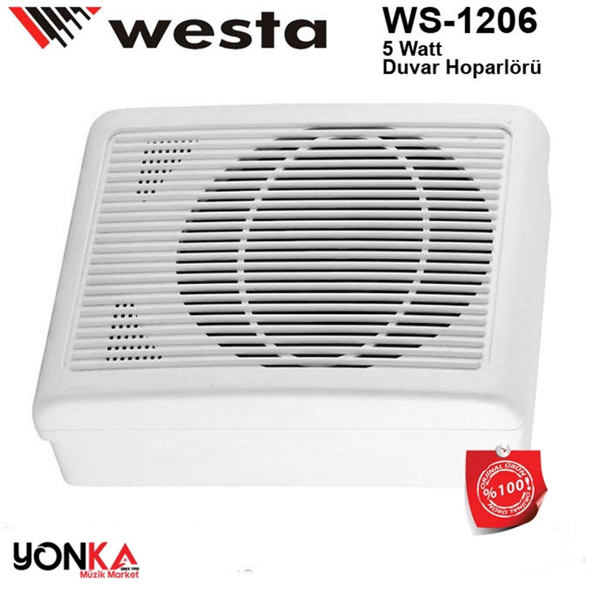 Westa Ws-1206 Duvar Hoparlörü 16 cm 5 Watt / 8 Ohm