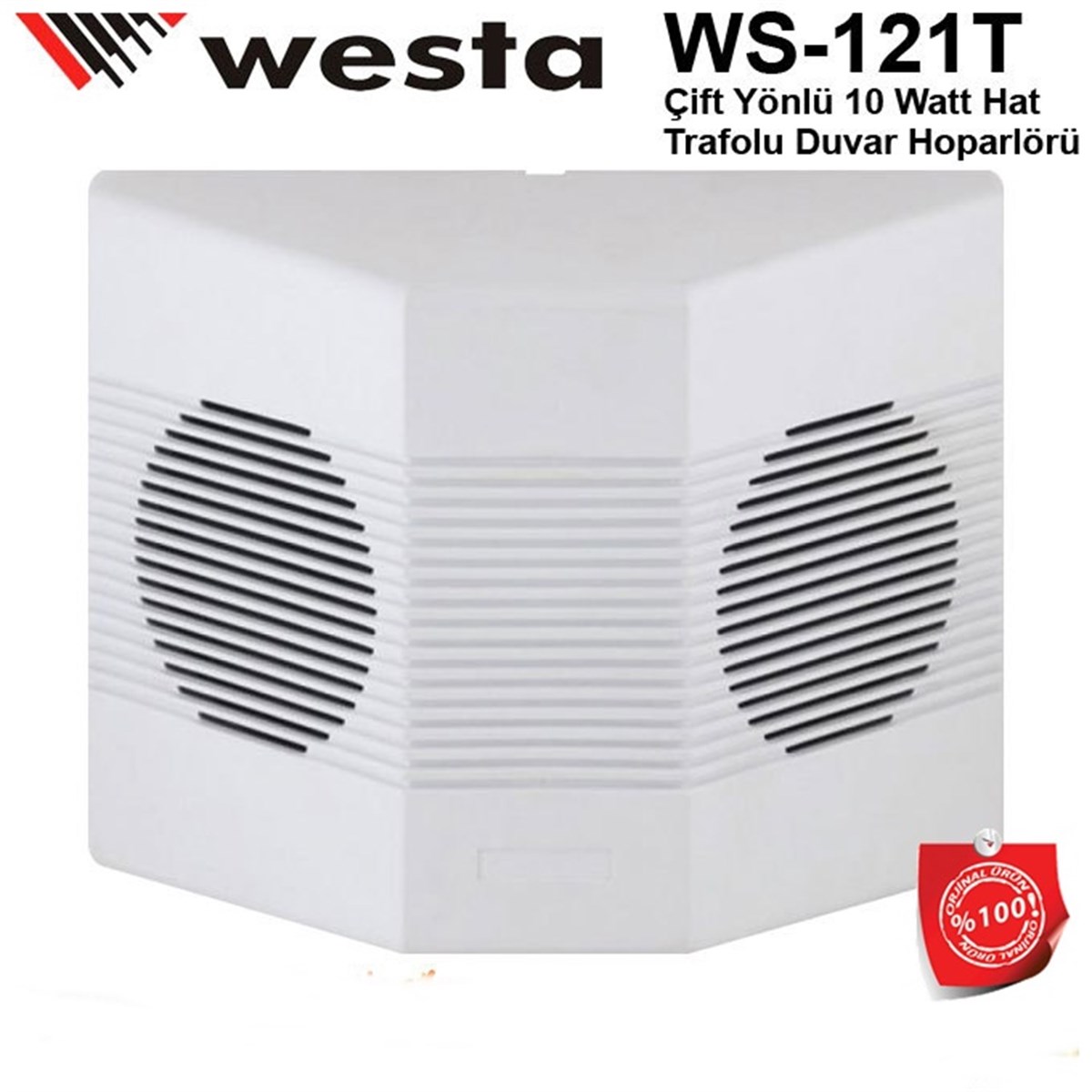 Westa Ws-121T Çift Yönlü Hat Trafolu Hoparlör 2x13 cm 10W