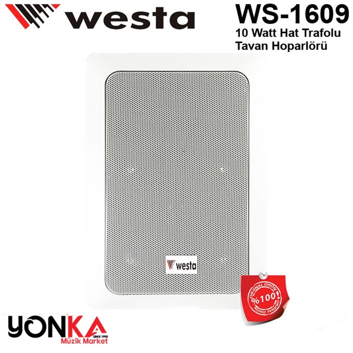 Westa Ws-1609 Dik dörtgen Tavan Hoparlörü 16 cm 5-10 Watt