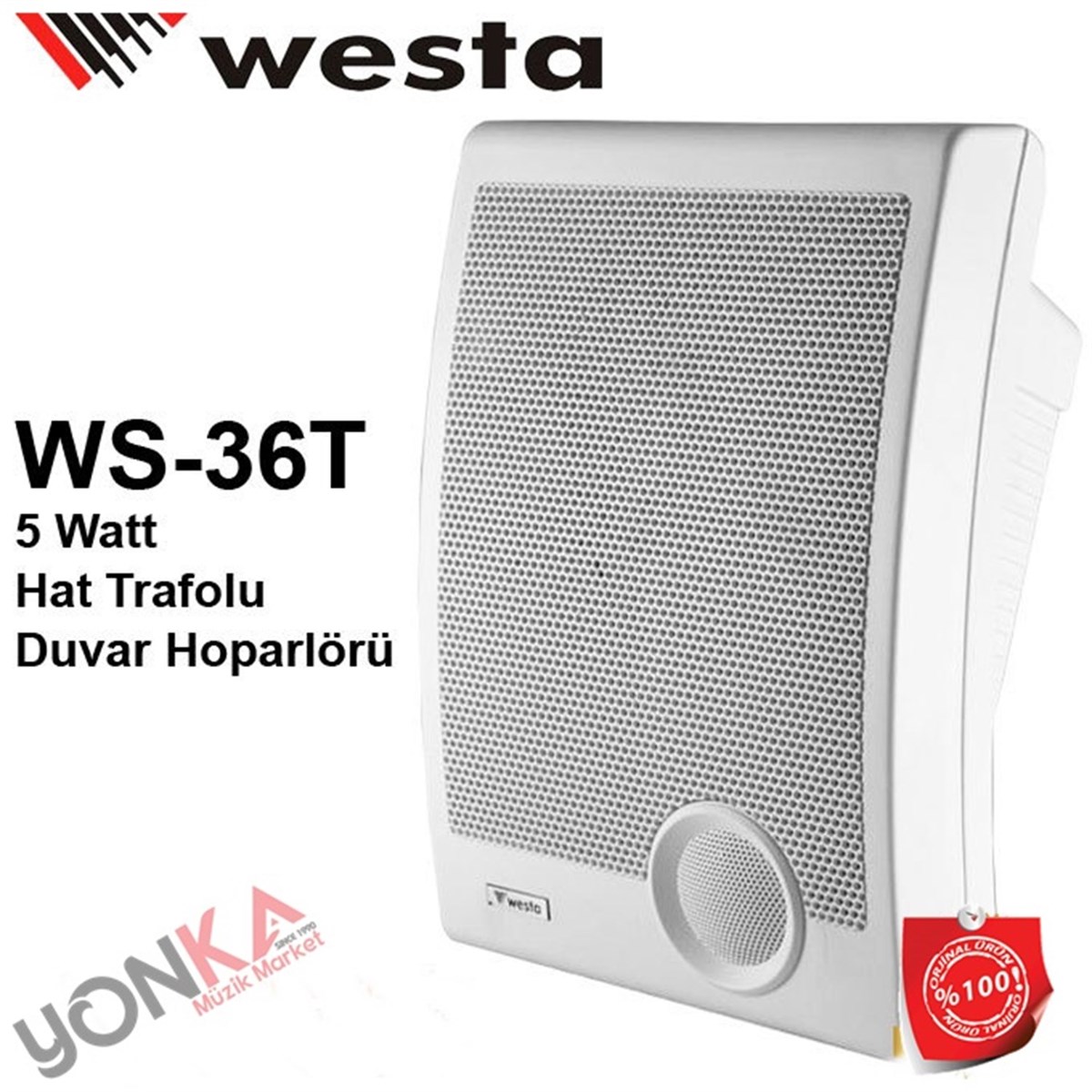 Westa Ws-36 Sıva Üstü Duvar Hoparlörü 16 cm 5-10W ( Çift )