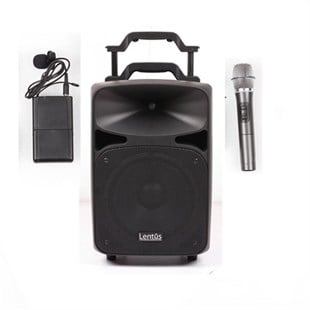 Lentus Lnt P-100 Taşınabilir Ses Sistemi EL+Yaka 120 Watt