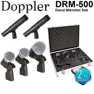 Doppler DRM-500 Davul Mikrofon Seti 5li Caseli
