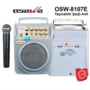 Osawa Osw-8107E Seyyar Portatif Anfi EL Mikrofonlu