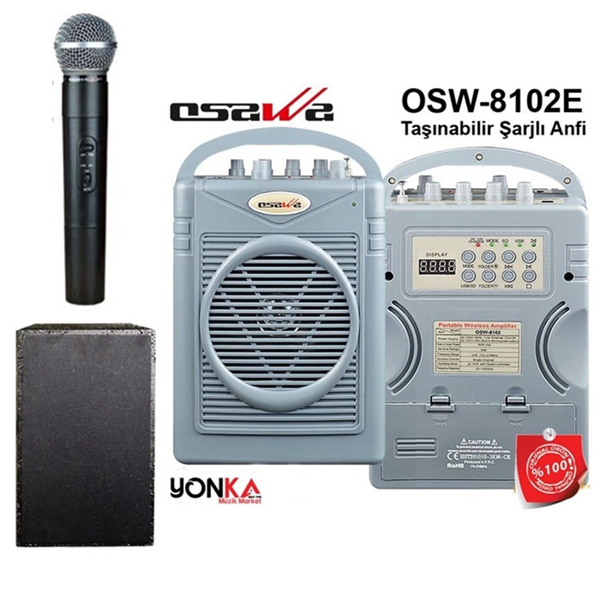 Osawa Osw-8102E Seyyar Mevlüt Anfisi + Ek Hoparlör Fiyatı ve Özellikleri