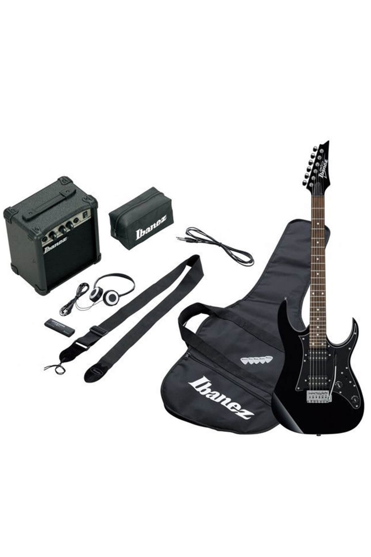 İbanez IJRG200U-BK Elektro Gitar Seti (Amfi Askı Kulaklık Tuner Çanta) en  uygun fiyatı
