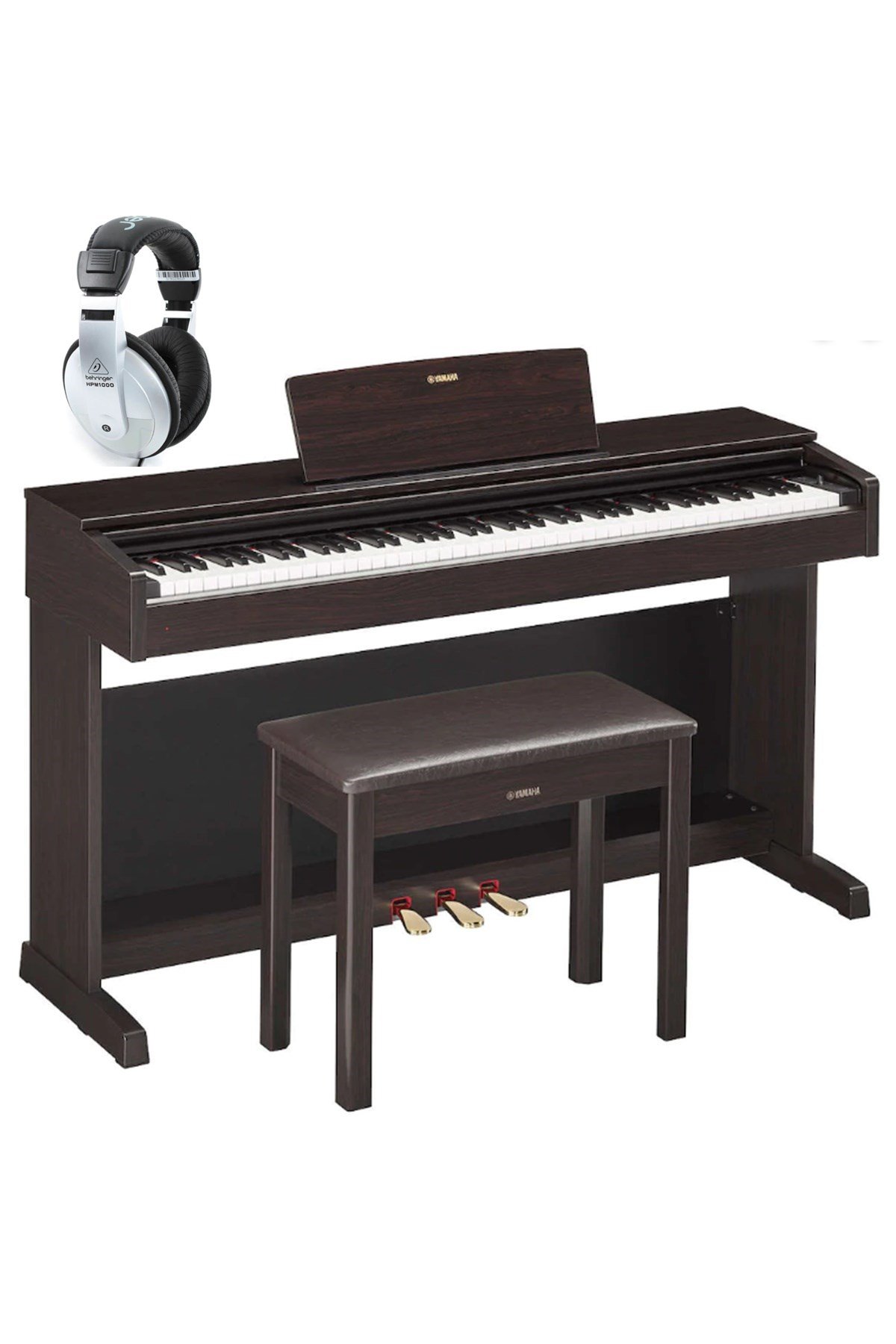 Yamaha YDP 144 Dijital Piyano Tabure + Kulaklık