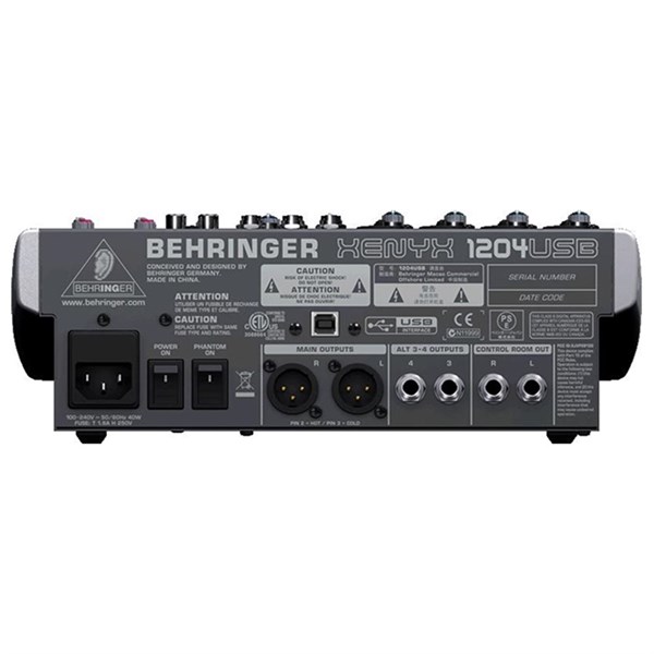 Behringer Xenyx 1204Usb 12 Kanal Deck Mikser