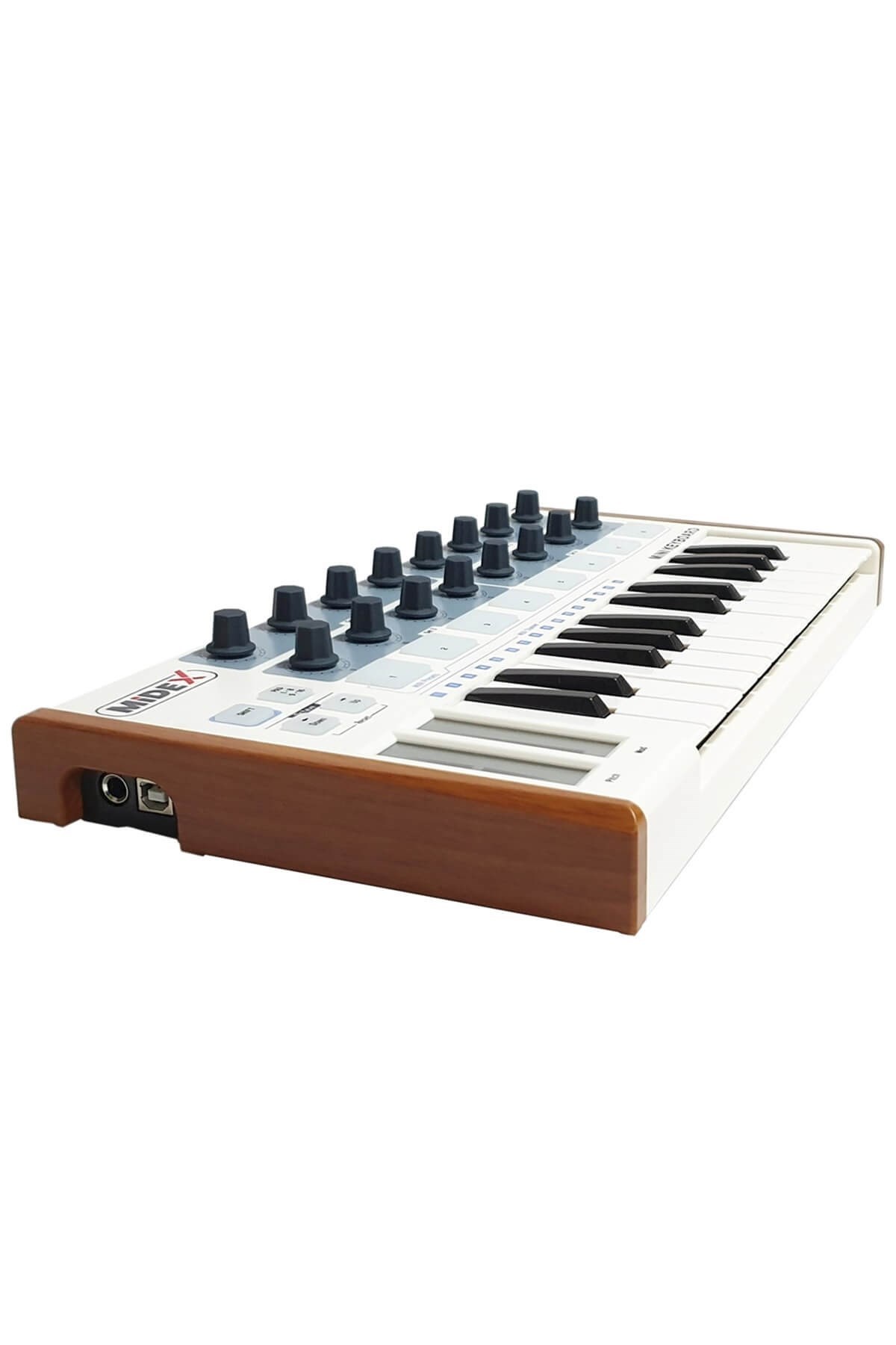 Midex Mini Keyboard 25 Tuşlu Usb Midi Klavye 8 Pad Dokunmatik Sistem