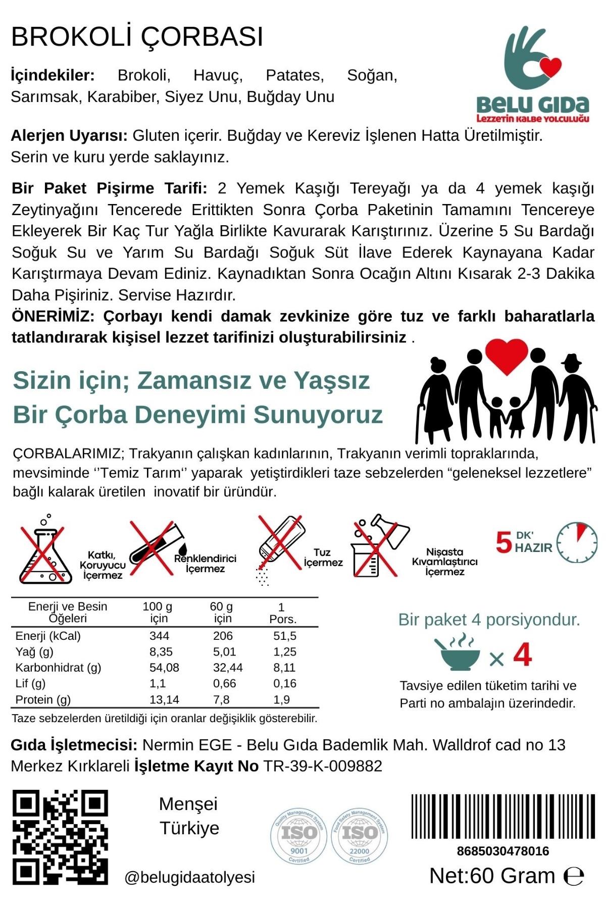 Brokoli Çorbası 60g - Belu Gıda