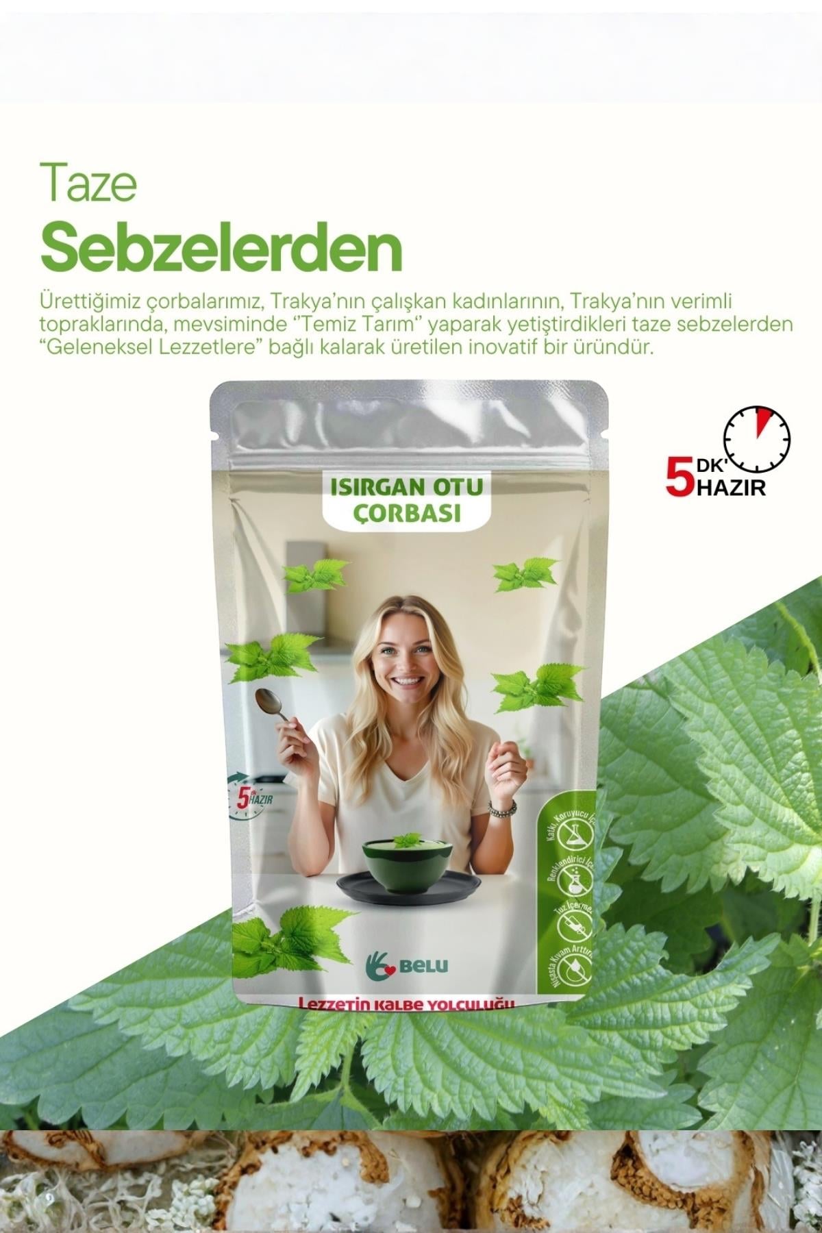 Isırgan Otu Çorbası 60g - Belu Gıda